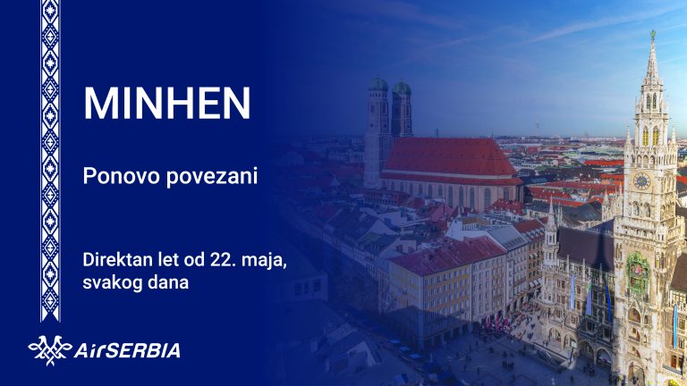 Air Serbia ponovo povezuje Beograd i Minhen: Svakodnevni direktni letovi od 22. maja - Palanka info