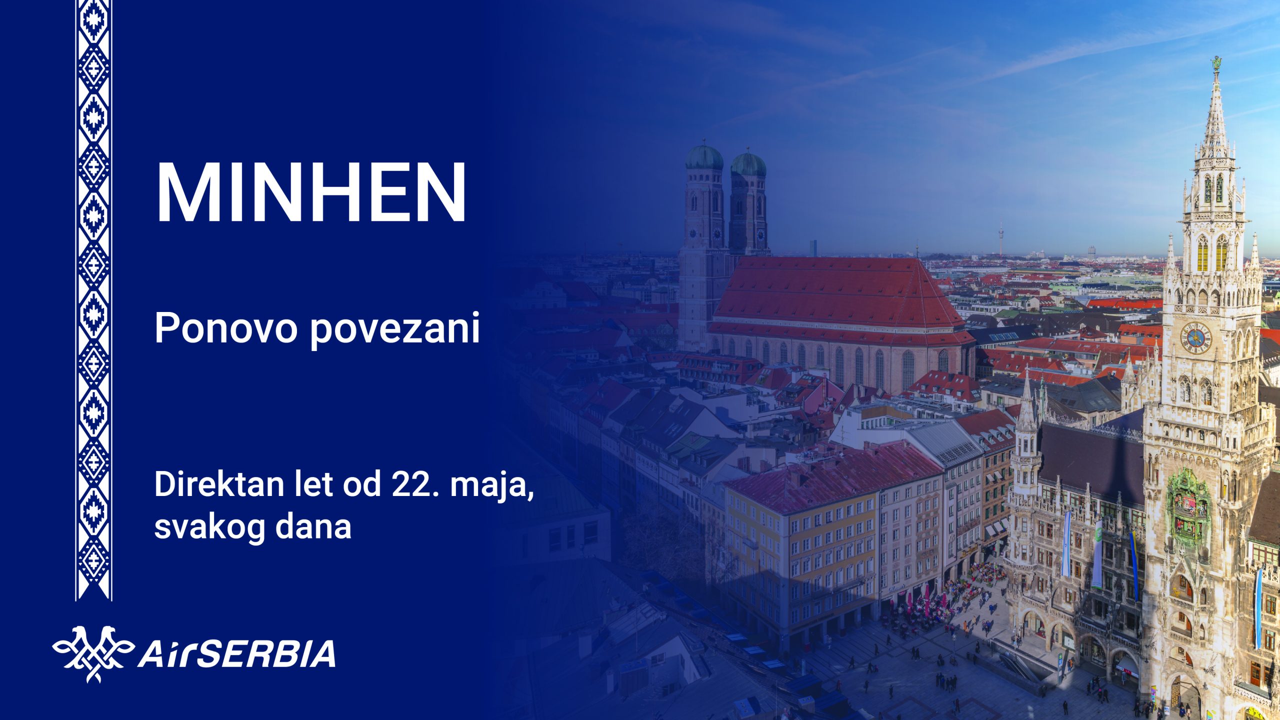 Air Serbia ponovo povezuje Beograd i Minhen: Svakodnevni direktni letovi od 22. maja - Palanka info
