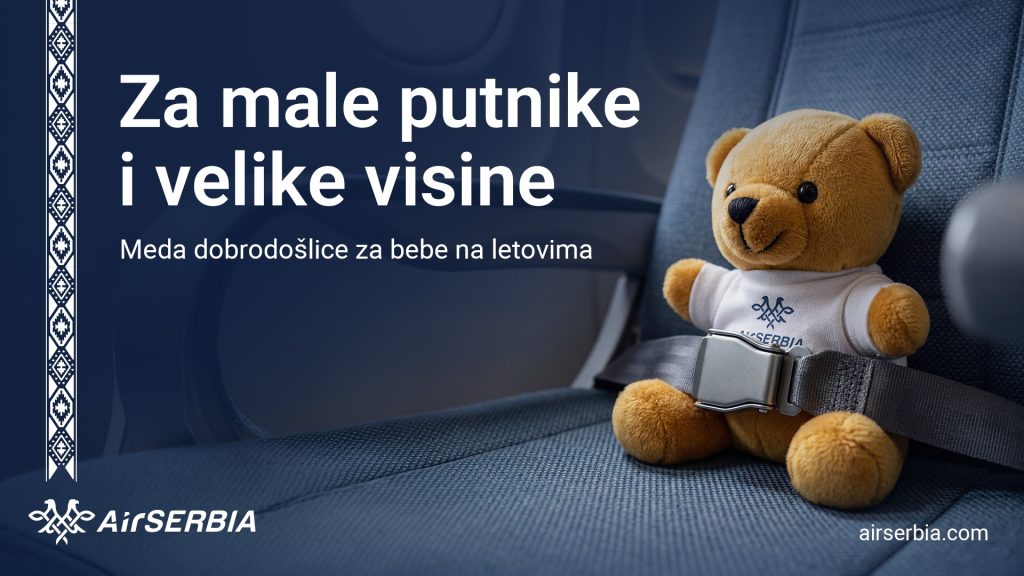 Topla dobrodošlica na nebu: Er Srbija poklanja plišane mede najmlađim putnicima - Palanka info Topla dobrodošlica na nebu: Er Srbija poklanja plišane mede najmlađim putnicima - Palanka info