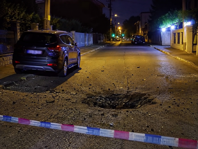 JEZIVA NOĆ U BEOGRADU: Bačena eksplozivna naprava u Rakovici, od siline detonacije popucala stakla i nastao krater na asfaltu - Palanka info