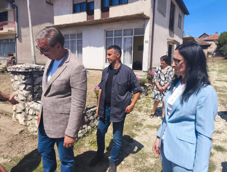 DRŽAVNA PODRŠKA MLADIM PORODICAMA: PREDSEDNIK VUČIĆ I MINISTARKA ŽARIĆ KOVAČEVIĆ OBIŠLI PORODICU VELJIĆ U BLACU - Palanka info
