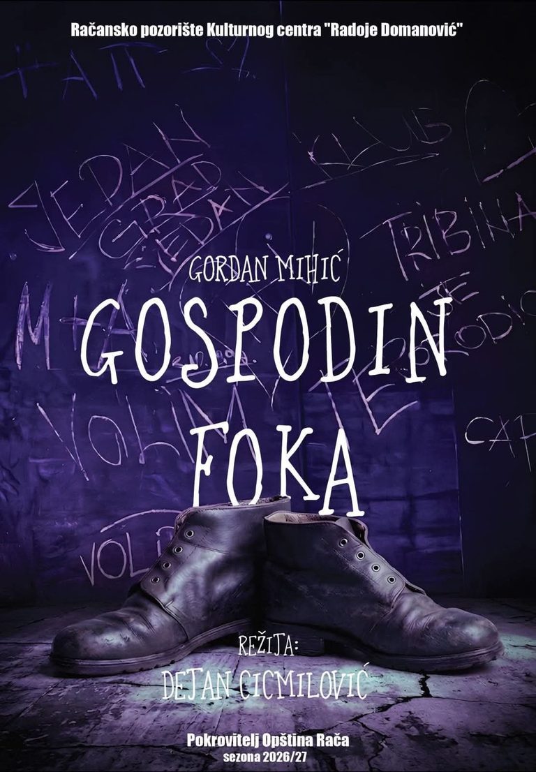 Predstava "Gospodin Foka" 1. oktobra u Smederevskoj Palanci: Duhovita drama o usamljenosti - Palanka info