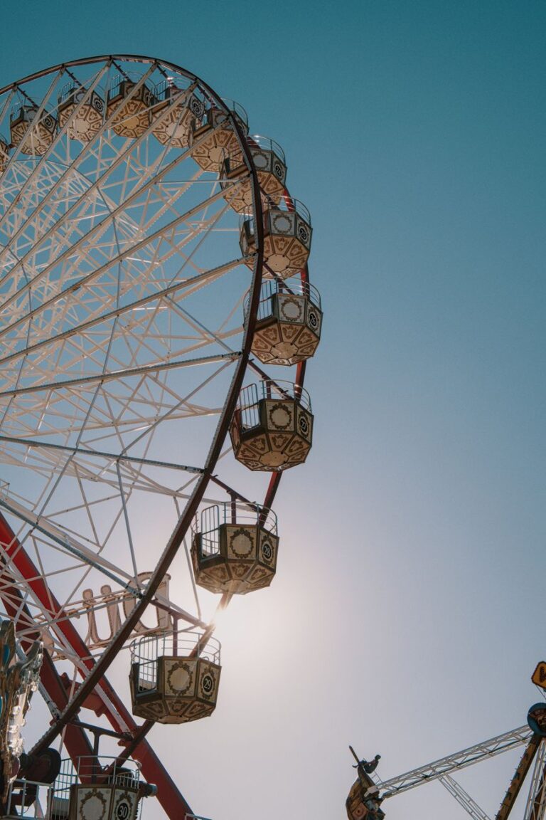 summer festival ferris wheel funfair